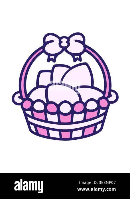 jiggle motion animation of simple easter basket Stock Video Footage - Alamy