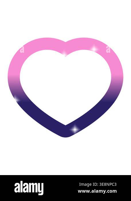 glitter effect animation of simple heart graphic Stock Video Footage ...