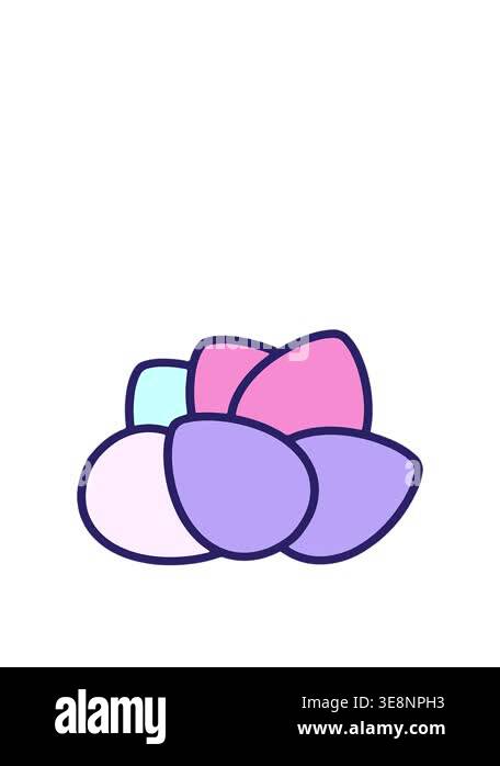 stretching up animation of simple easter egg design Stock Video Footage ...