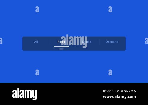 This video features a smooth animation of a user interface tab bar ...