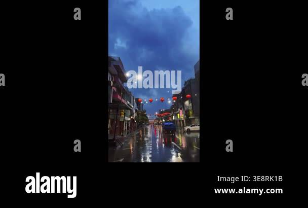 night view of the city of the new york Stock Video Footage - Alamy