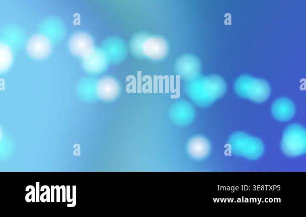 Abstract Blue Bokeh Background with Soft Floating Orbs Stock Video ...