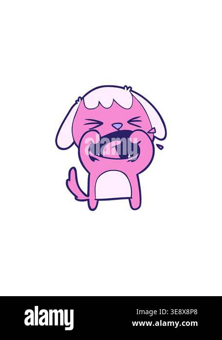 sales flash animation of cartoon dog barking design Stock Video Footage ...
