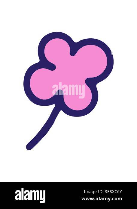 pixelize effect animation of drawing of simple flower design Stock ...