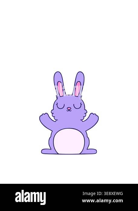 Hand Drawn Rabbit Inmotion jumping motion animation of hand drawn cartoon rabbit Stock Video ...