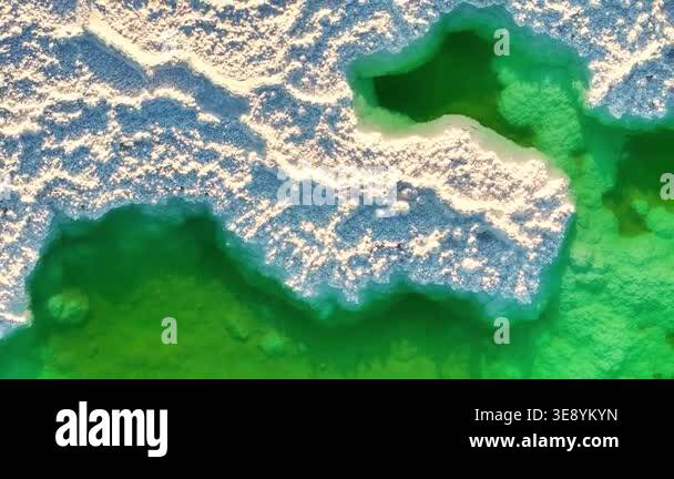 An extreme close-up view capturing the intricate texture of a surface ...