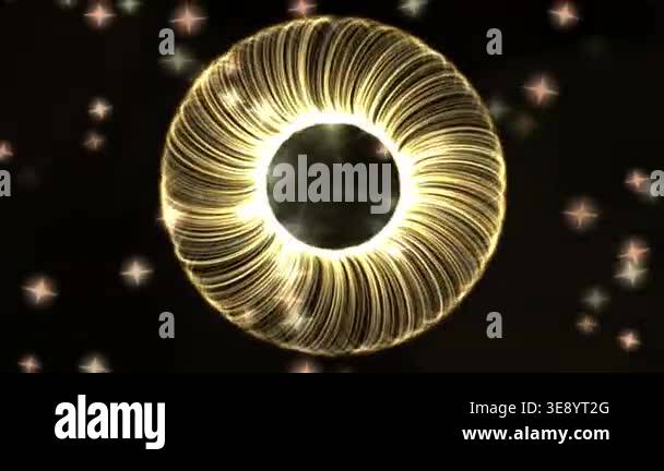 a closeup shot of a beautiful golden ring Stock Video Footage - Alamy