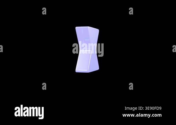 Futuristic Motion Design Keyframe Symbol Animation on Black Background ...