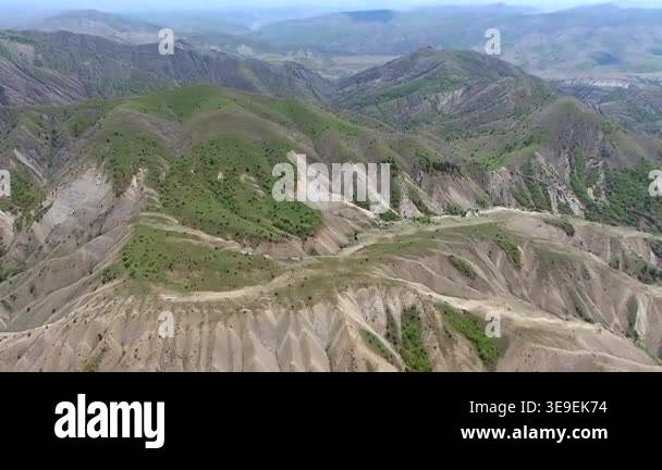 Eroded valley cuts through rugged highlands in Mexico, revealing ...