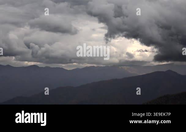 Cloud On Ridges timelapse storm rain mist mountains high ridges misty peaks wet slopes ...