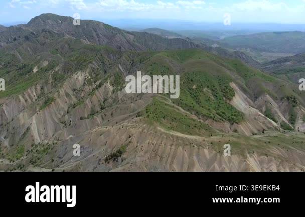 Eroded valley cuts through rugged highlands in Mexico, revealing ...