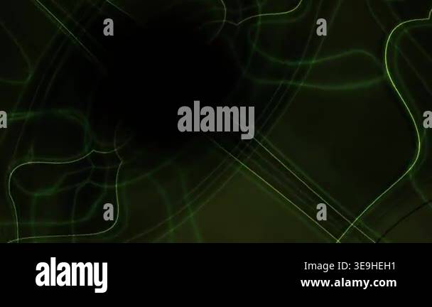 Abstract background featuring dark green fluid motion with soft glowing ...