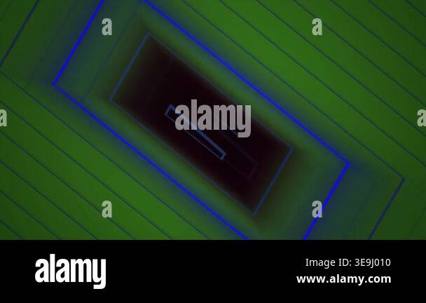 An abstract visual composition featuring shifting rectangular frames ...