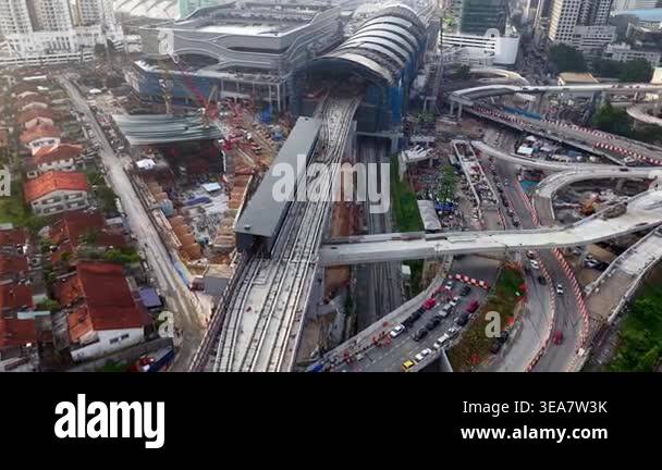 Johor Bahru, Johor, Malaysia - Mar 30 2026: Aerial drone view of Bukit ...