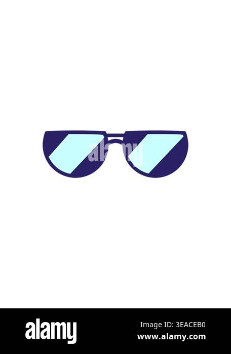starburst effect animation of sunglasses graphic vector illustration ...