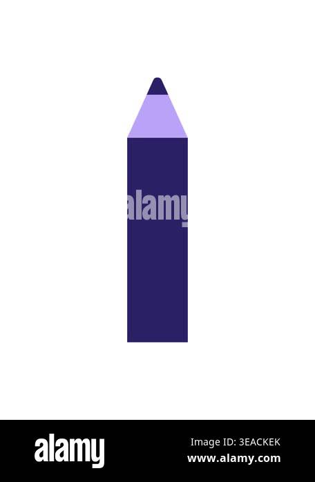 bob and pause animation of orange coloring pencil graphic vector ...