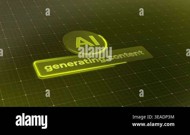 Video animation of a generative AI user interface during the loading ...