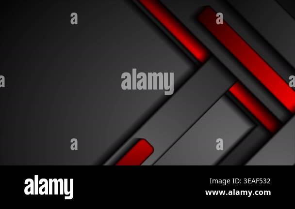 Red and black smooth stripes abstract tech motion background Stock ...