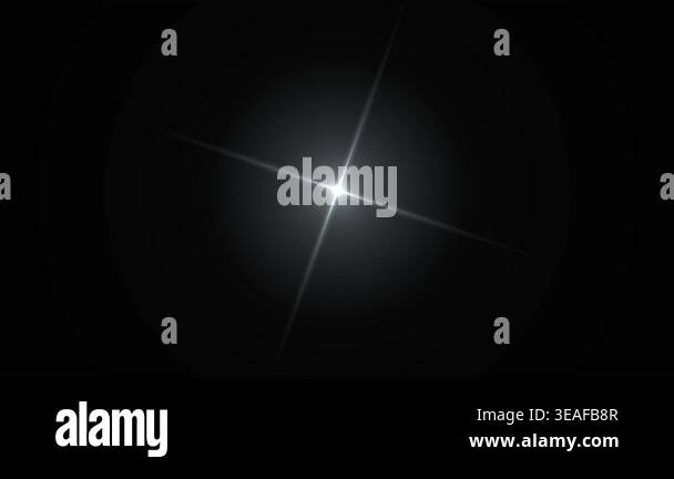 White Shining Star Light, Rotating flickering Glow Center Optical Lens ...