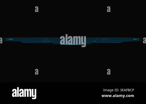 Render Neon HUD circle rotation of frame with shining effects on dark ...