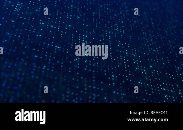 Animated glowing lock icons binary digits, cybersecurity, data ...