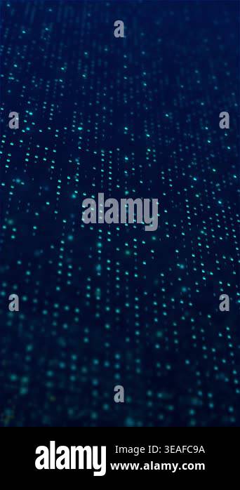 Futuristic animation blinking lock icons flowing binary data, security ...