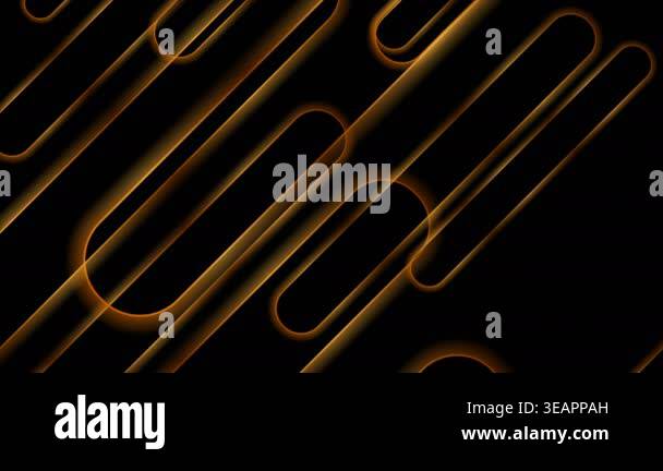 Shiny golden abstract geometric tech motion background Stock Video ...