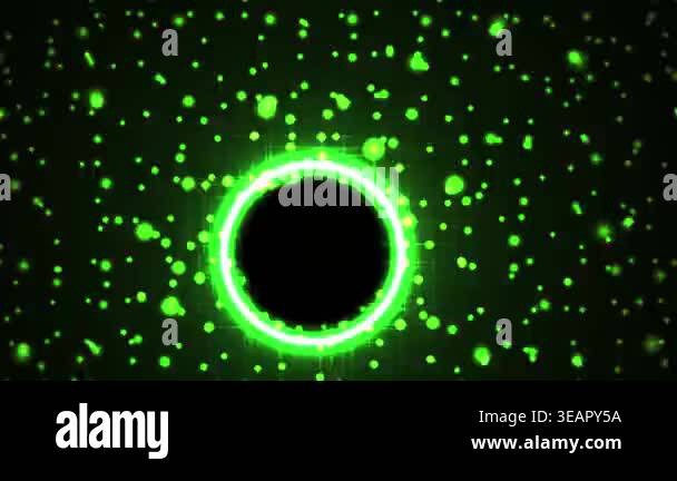 A mesmerizing animation of a green energy vortex, symbolizing power ...