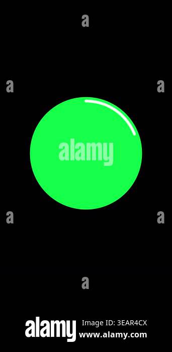 Circular Video Message Frame Overlay with Green Screen for Chroma Key ...