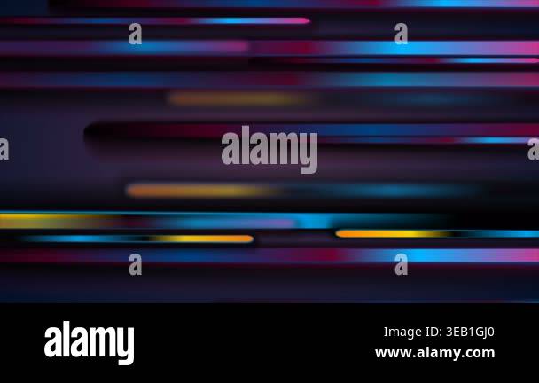 Dark colorful blurred stripes abstract tech video animation Stock Video ...