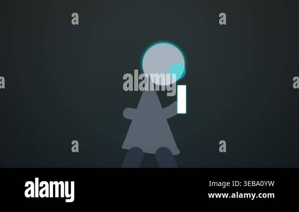 Animated concept video depicting social media overload and smartphone ...