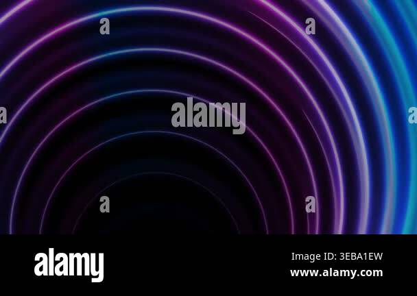 Blue ultraviolet neon glowing circles video animation Stock Video ...