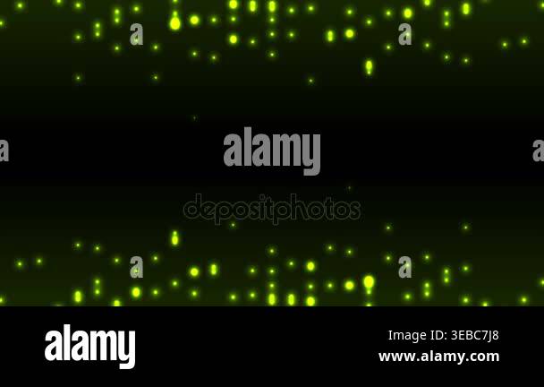 Dark green abstract glowing particles video animation Stock Video ...