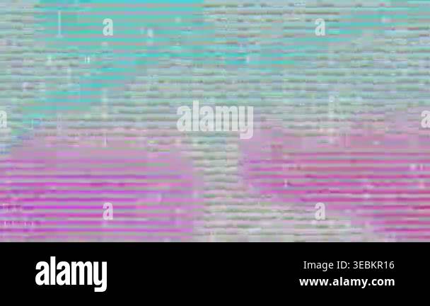 Abstract glitch pattern reacting to band spike, shifting lines and ...