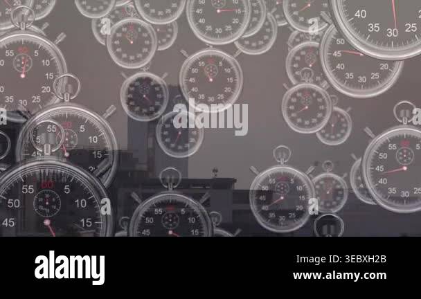 Dawn breaking, stopwatches floating closer, forming dense curtain ...