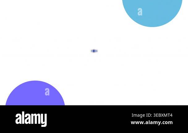 Animation of you win over blue circle on white background. video game ...