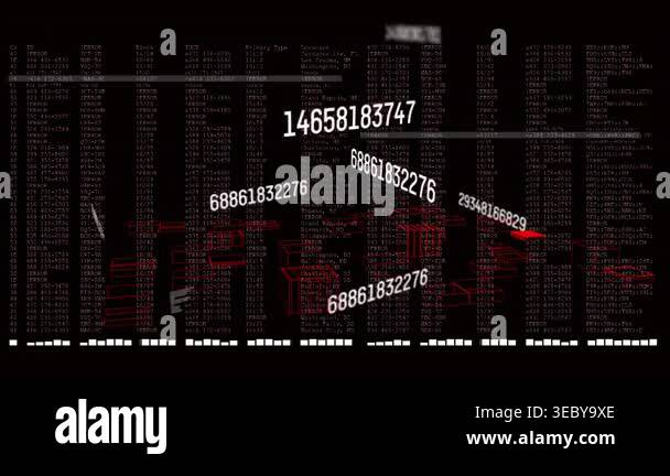 On load large white labels sliding aligning with bars while red blocks ...