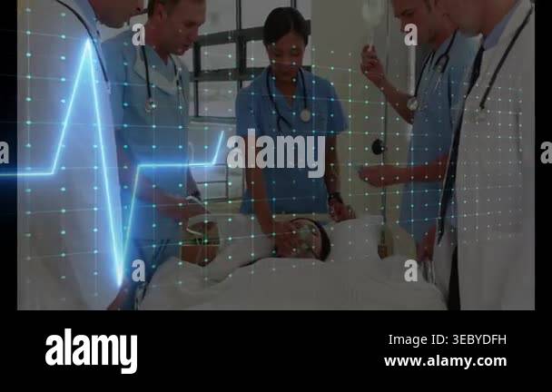 Vertical video: Patient collapsing staff doing CPR bagging giving IV to ...