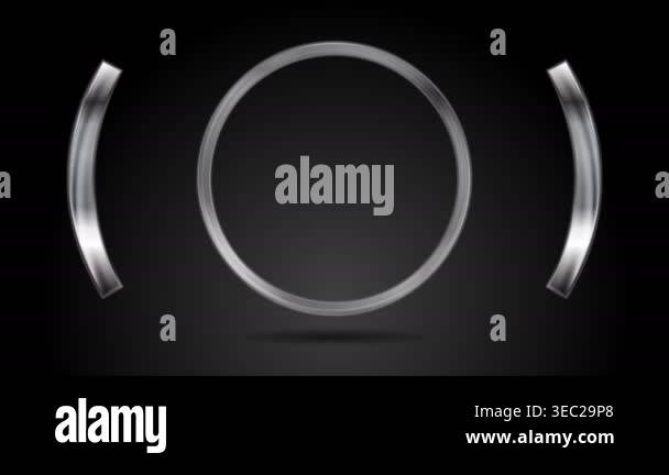 Abstract metal circle video animation Stock Video Footage - Alamy
