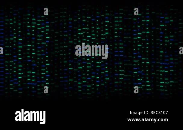 Digital Big Data Stream Background Video Loop: Scrolling Columns of ...
