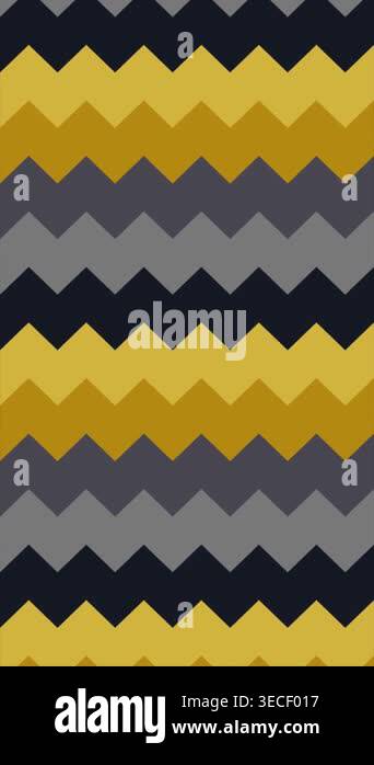 A seamless motion graphic featuring a repeating chevron zigzag pattern ...