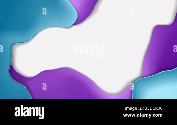 Blue and purple abstract liquid waves corporate motion background ...