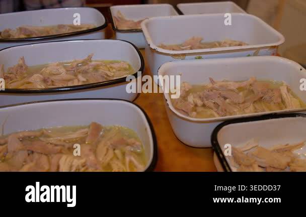 The process of cooking jelly in the apartment, of the house you can see ...