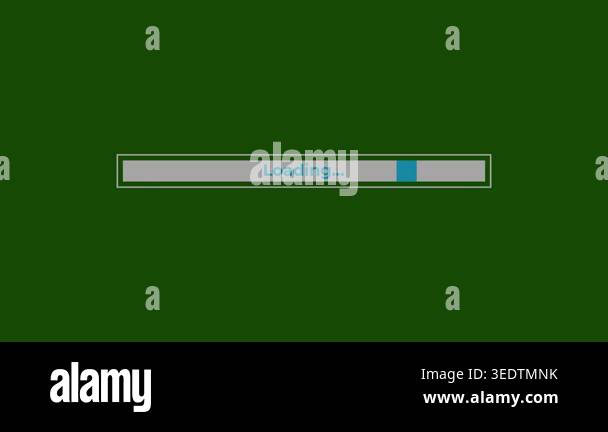 4K Green Screen Continuous Loading Bar Animation - Loop able Progress ...