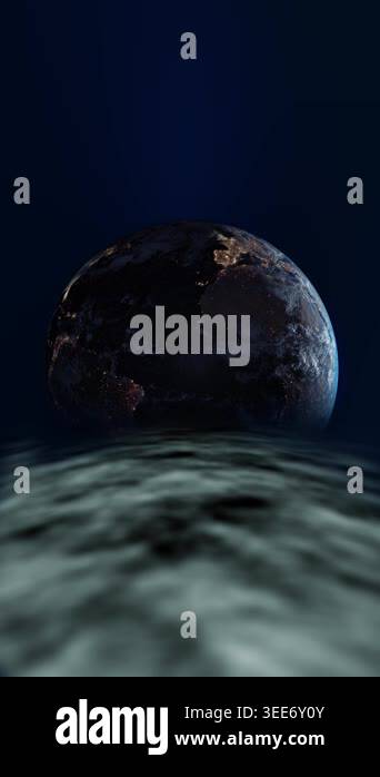 Planet earth from moon surface view Earthrise Seen From the Surface of ...