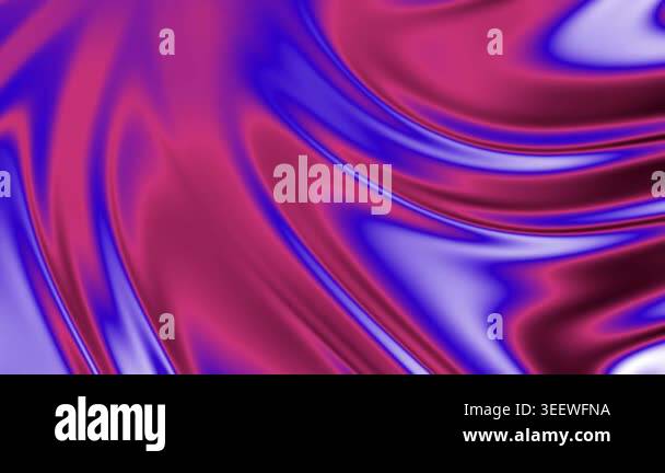 Abstract flowing liquid background, holographic purple and red silk ...