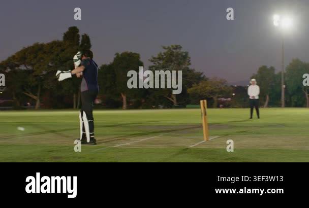 Bowler Running In Cricket teammates cheering after wicket fall bowler running in bowling ...