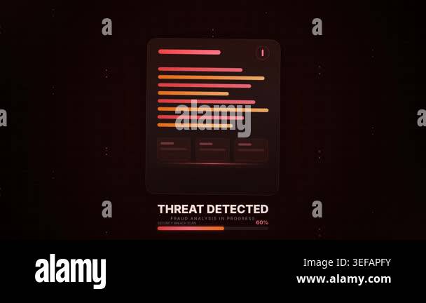 Threat Detected Fraud Analysis In Progress Cybersecurity Data Scan ...