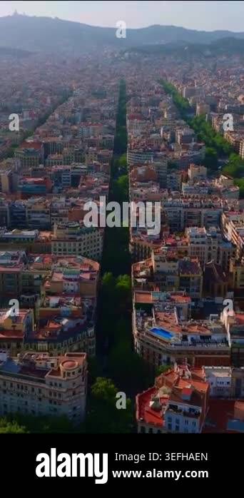 Picture of Discover the beauty of Barcelona through sweeping aerial views. The ...