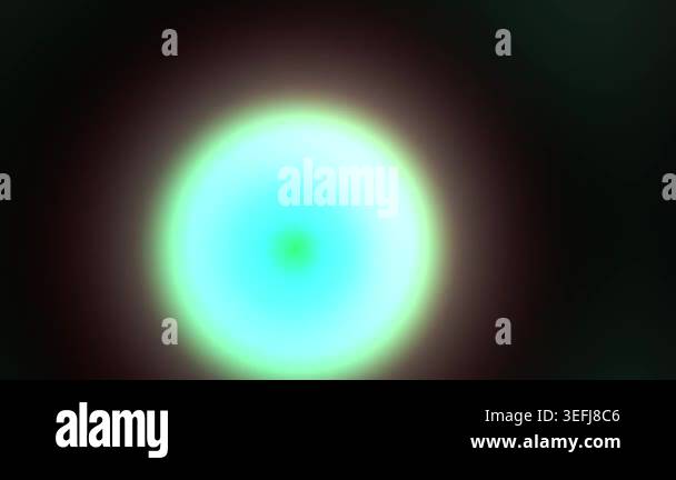 A mesmerizing abstract visual featuring a vibrant, glowing orb of light ...